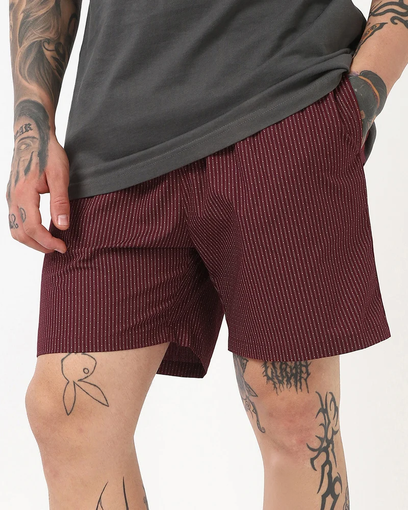 bewakoof Men's Red All Over Printed Boxers